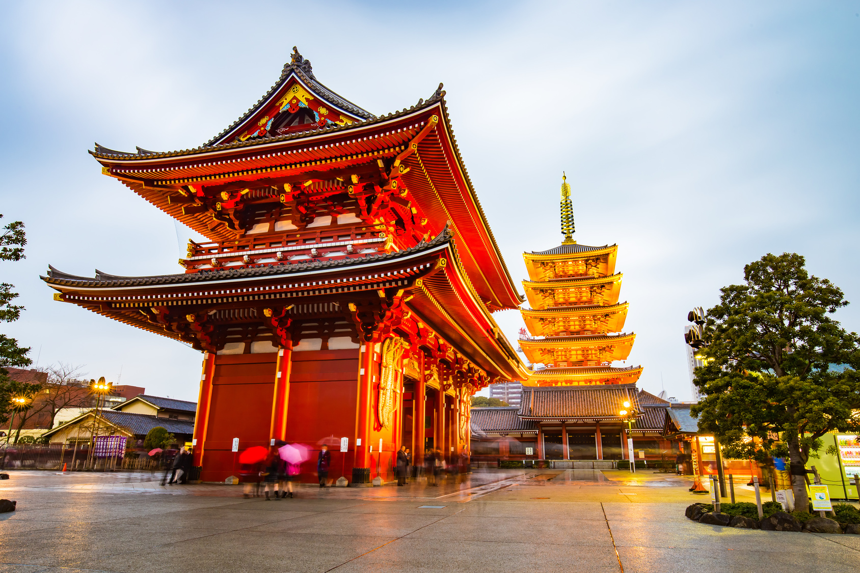 Buddyjską budowla sakralna Senso-ji