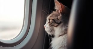 kot na pokładzie samolotu