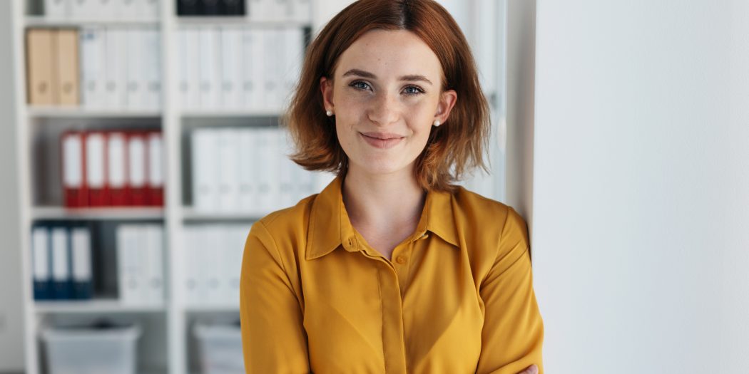 pewna siebie kobieta