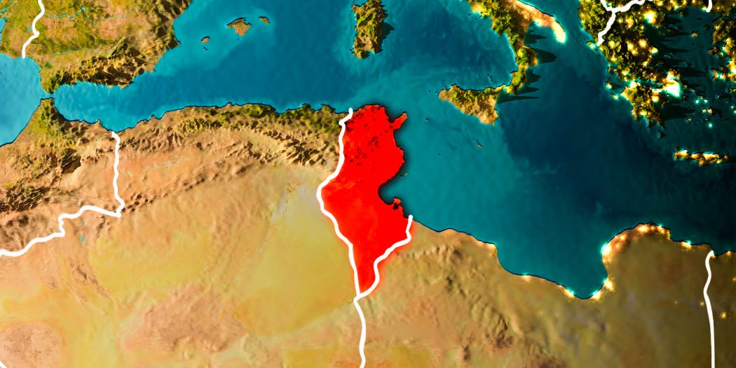 Tunezja na mapie