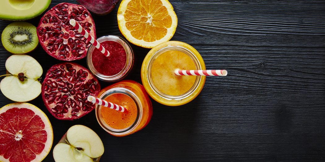wyciśnięte soki warzywno owocowe
