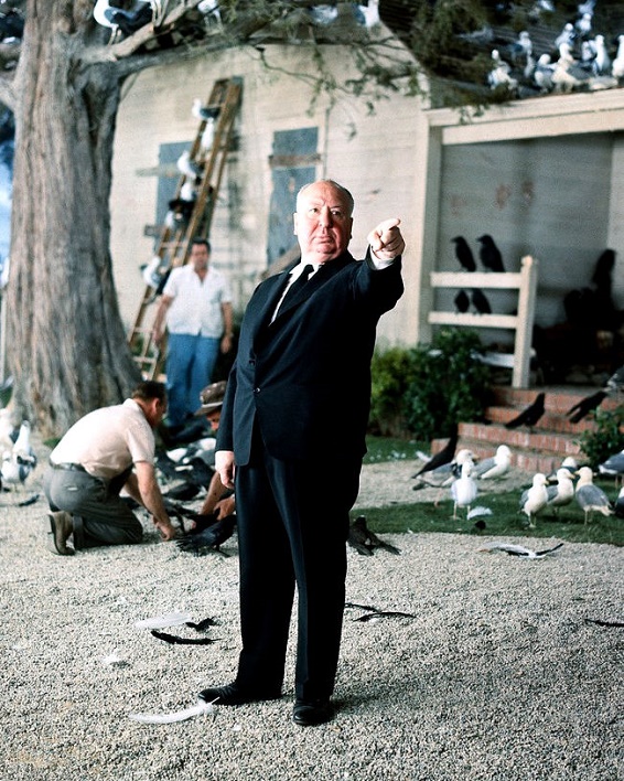 Hitchcock na planie Ptaków (1963)
