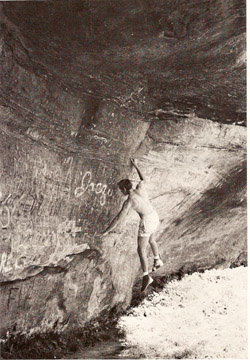 John Gill bouldering