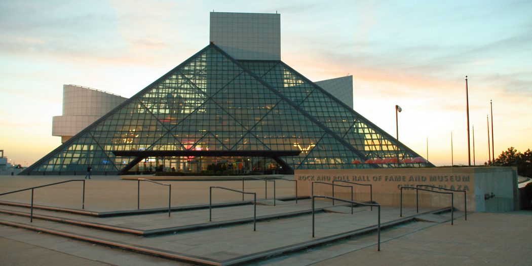 Rock and roll hall of fame-sunset