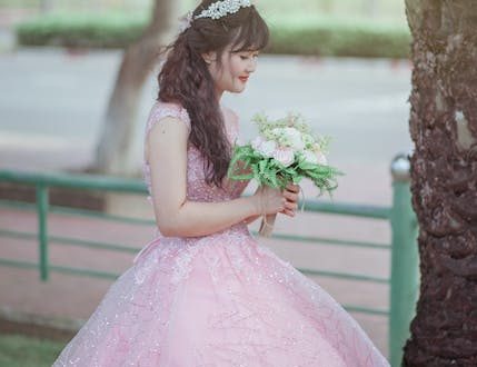 kolorowa suknia ślubna