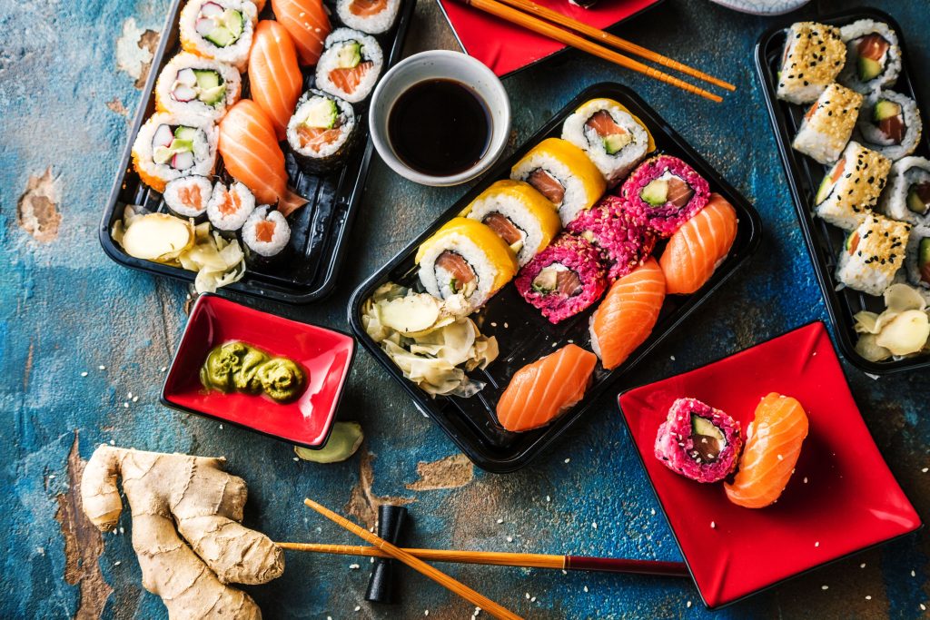 kolorowe sushi
