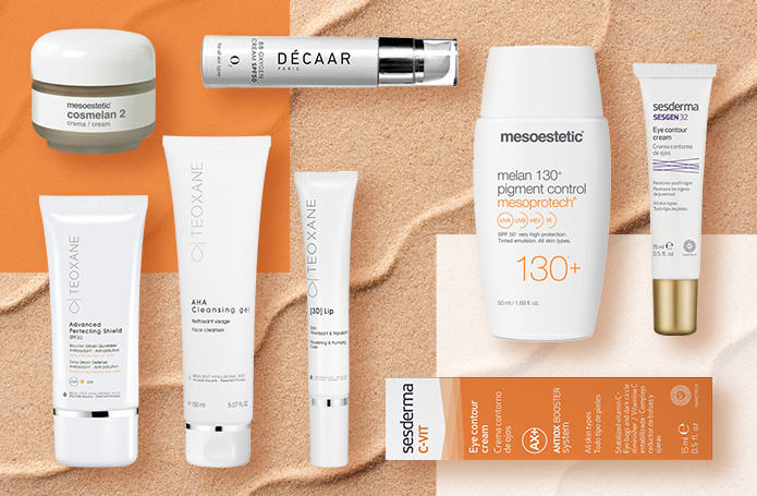 kolaż kosmetyki pielęgnacja lato