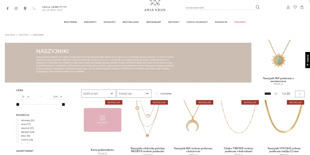 naszyjniki ania kruk