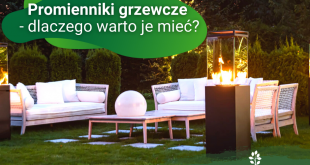 promiennik grzewczy w ogrodzie