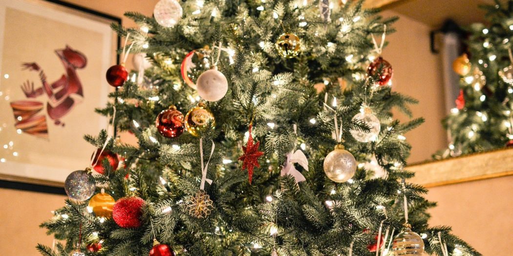 kolorowa choinka na święta