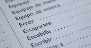 hiszpańskie wyrazy w kolejności alfabetycznej