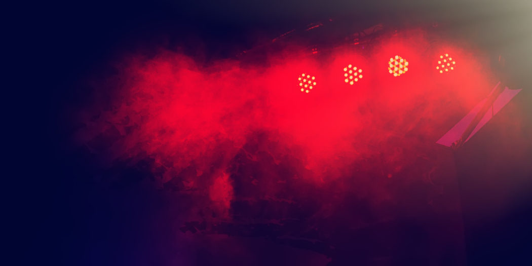 światła na rockowej scenie