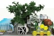 Wystawa interaktywna ze sztucznym drzewem
