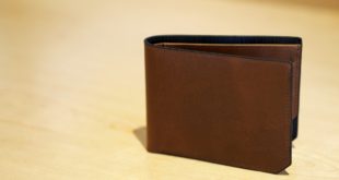 Elegancki brązowy skórzany portfel