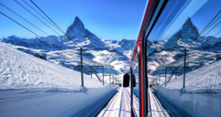widok na Matterhorn, Gornergrat, Zermatt, Szwajcaria