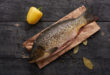 Carp fish and spicaKarpna światecznym stolees on the table